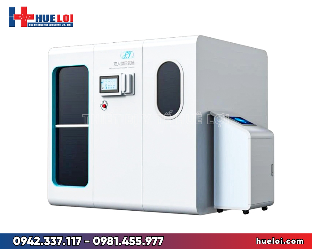buồng oxy vỏ cứng 1-4 người ngồi - góc nghiêng 