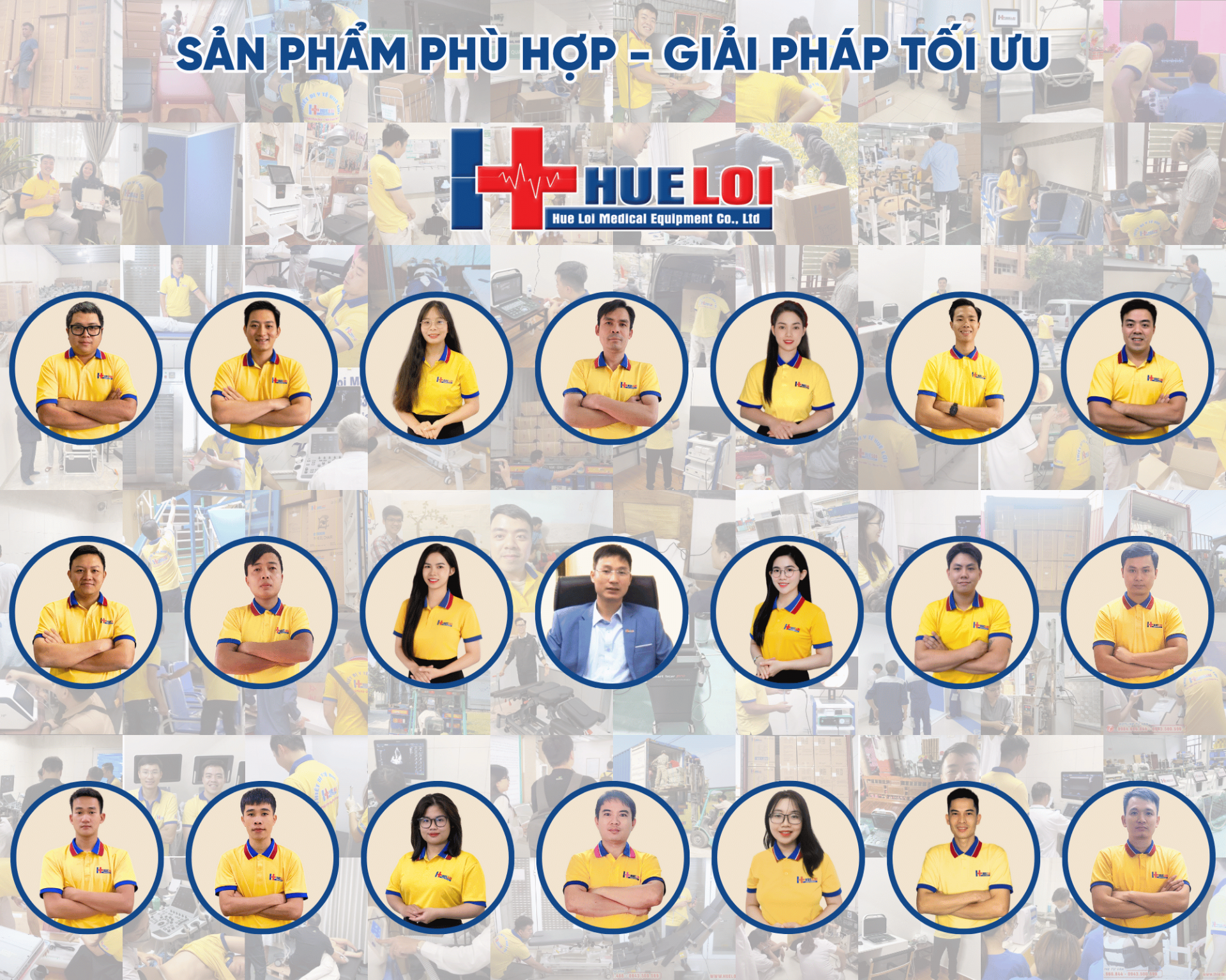 nhân viên thiết bị y tế Huê Lợi 