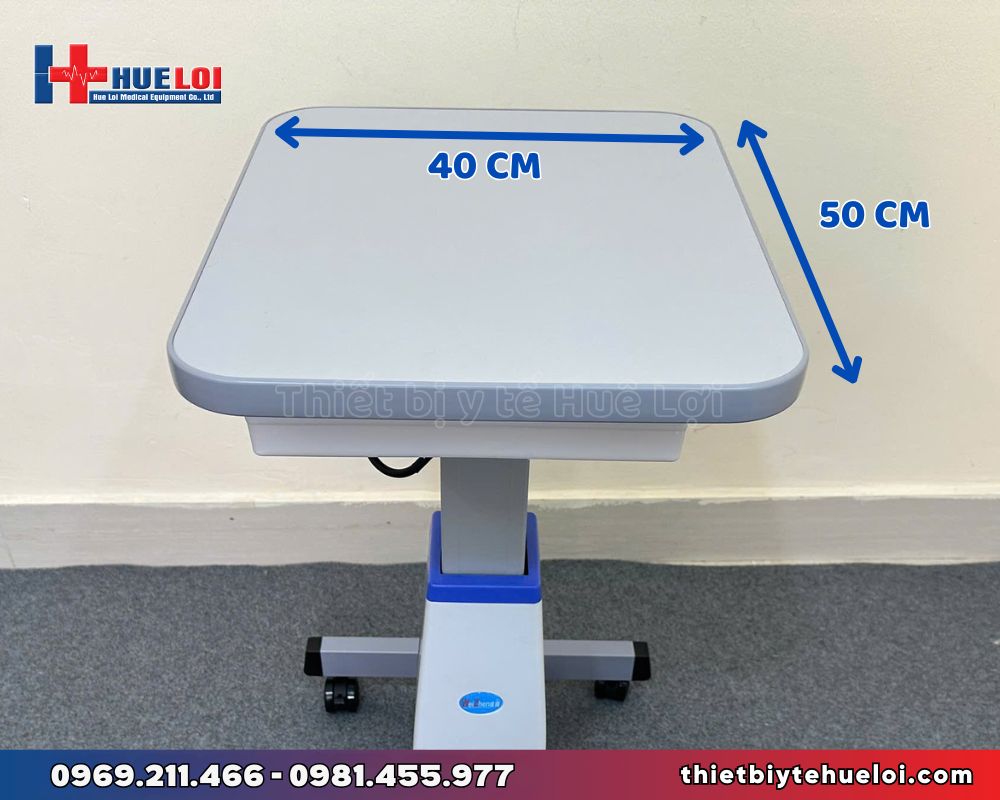 kích thước kệ để thiết bị y tế nâng hạ điện
