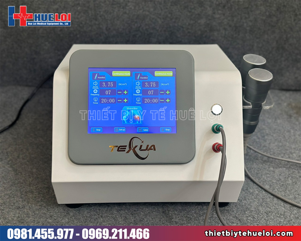 máy siêu âm trị liệu 2 kênh đầu dò