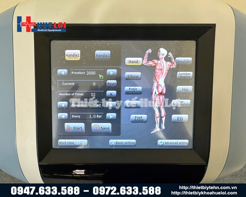 màn hình máy xung kích