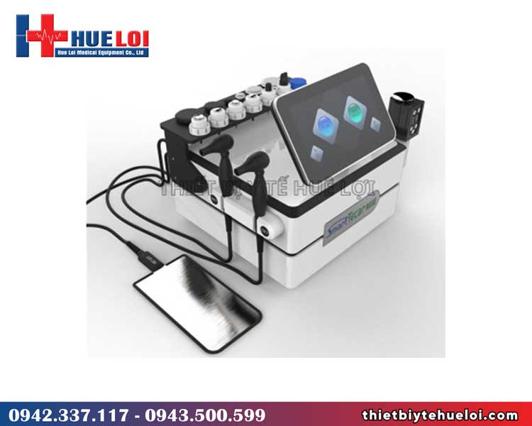 Máy trị liệu tần số vô tuyến kết hợp xung kích và EMS