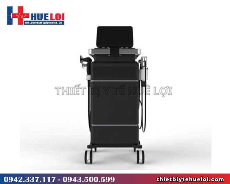 Máy trị liệu tần số vô tuyến kết hợp xung kích và siêu âm