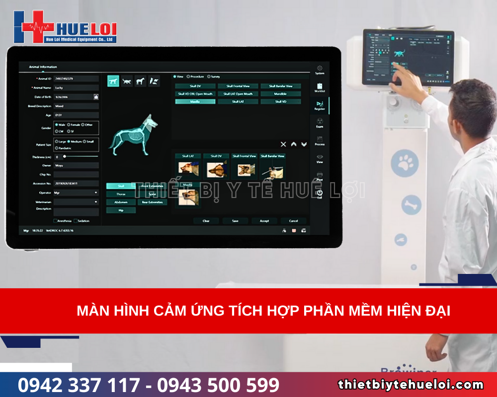 máy chụp x-quang cho bệnh viện thú y