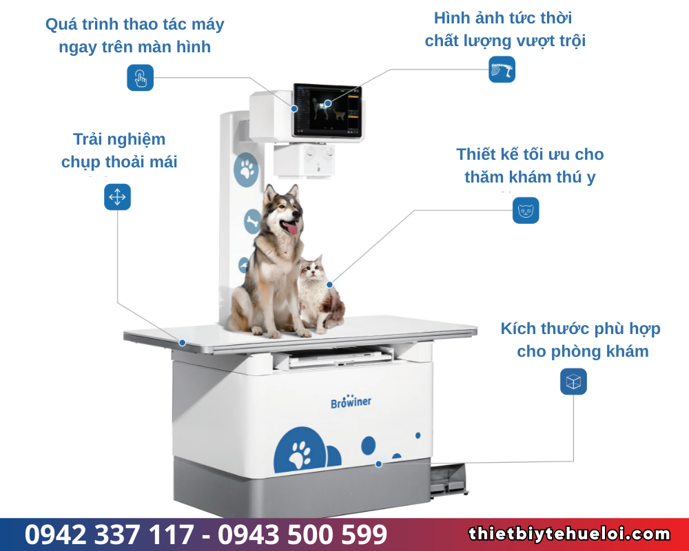 thiết bị x-quang thú y cố định