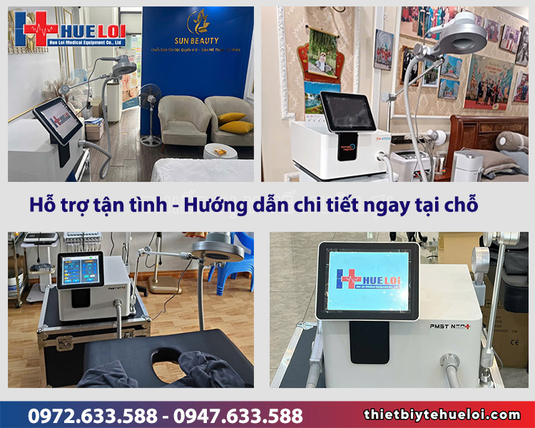 phòng khám trang bị máy từ trường của huê lợi