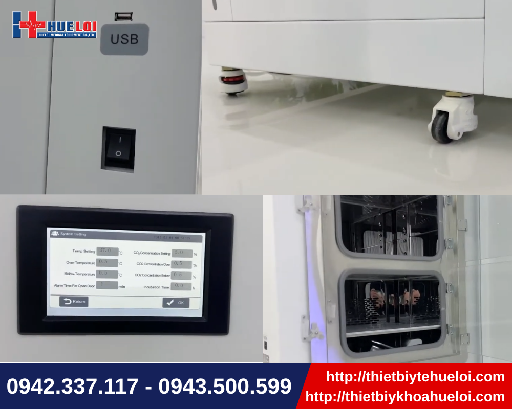 Tủ ấm CO2 y tế khử nhiễm nhiệt ẩm Biobase BJPX-C100M/C200M/C300M