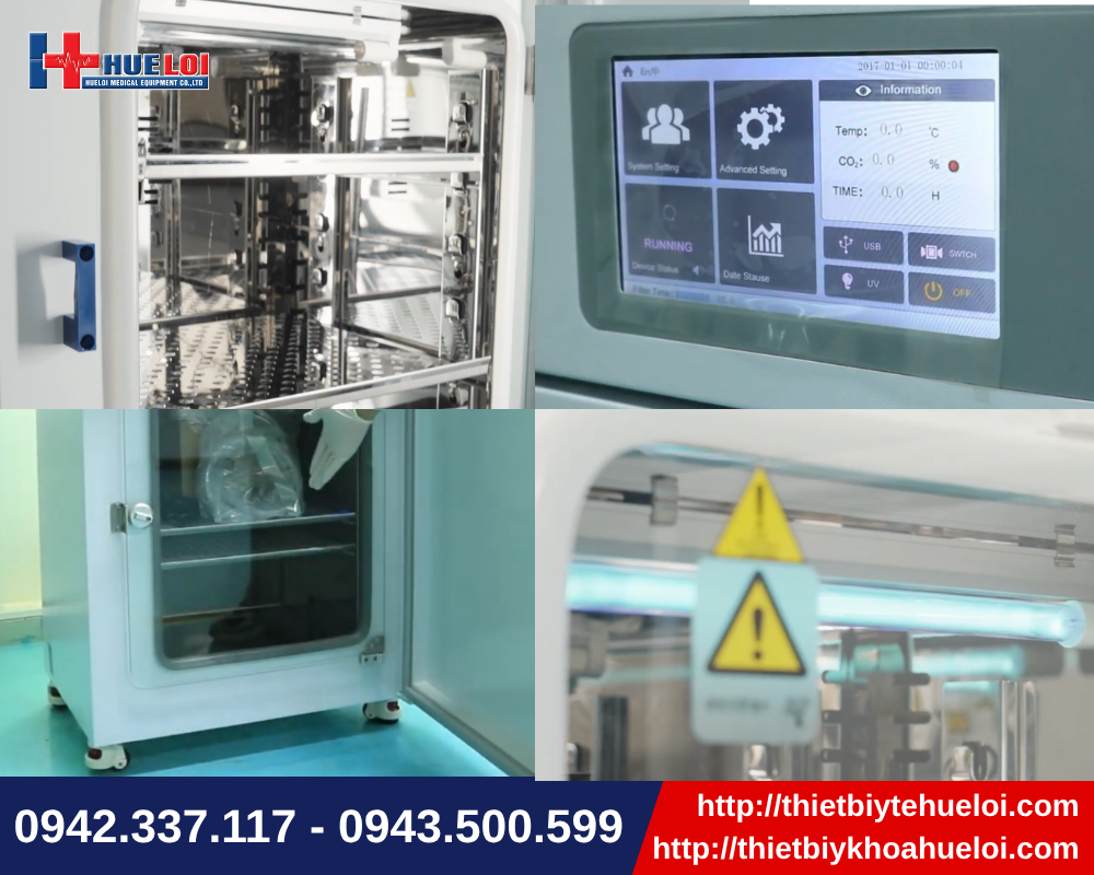 Tủ ấm CO2 khử khuẩn đèn UV Biobase BJPX-C80/C160