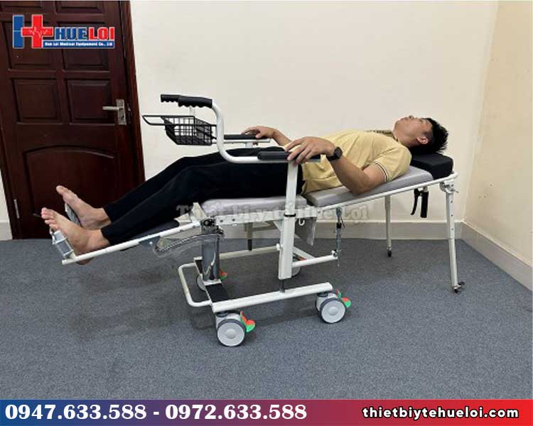 Xe lăn tích hợp tính năng giường nằm cao cấp